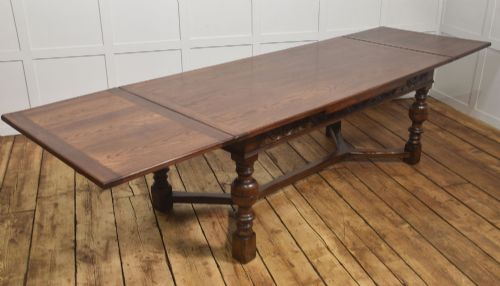 Jacobean Style Oak Draw-leaf Dining Table