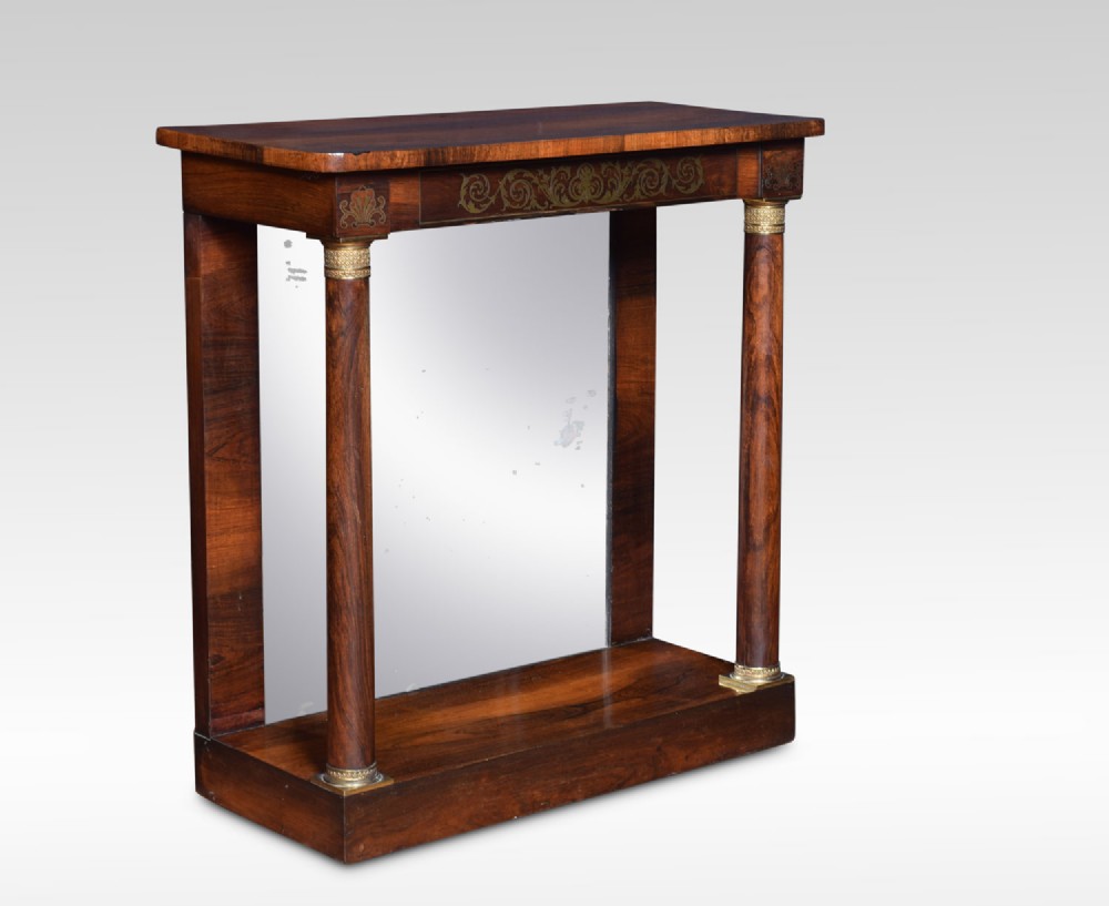Regency ormolu-mounted rosewood pier table