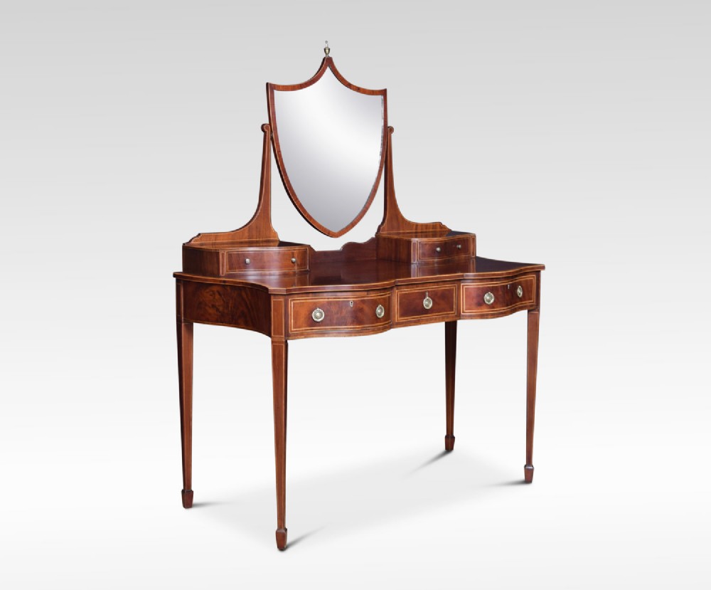 Edwardian mahogany inlaid dressing table