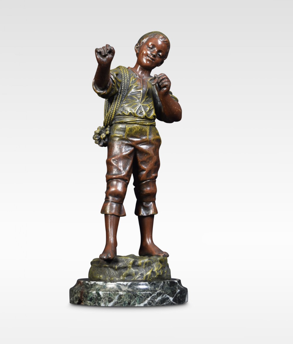 19th Century bronzed Figure of a street urchin