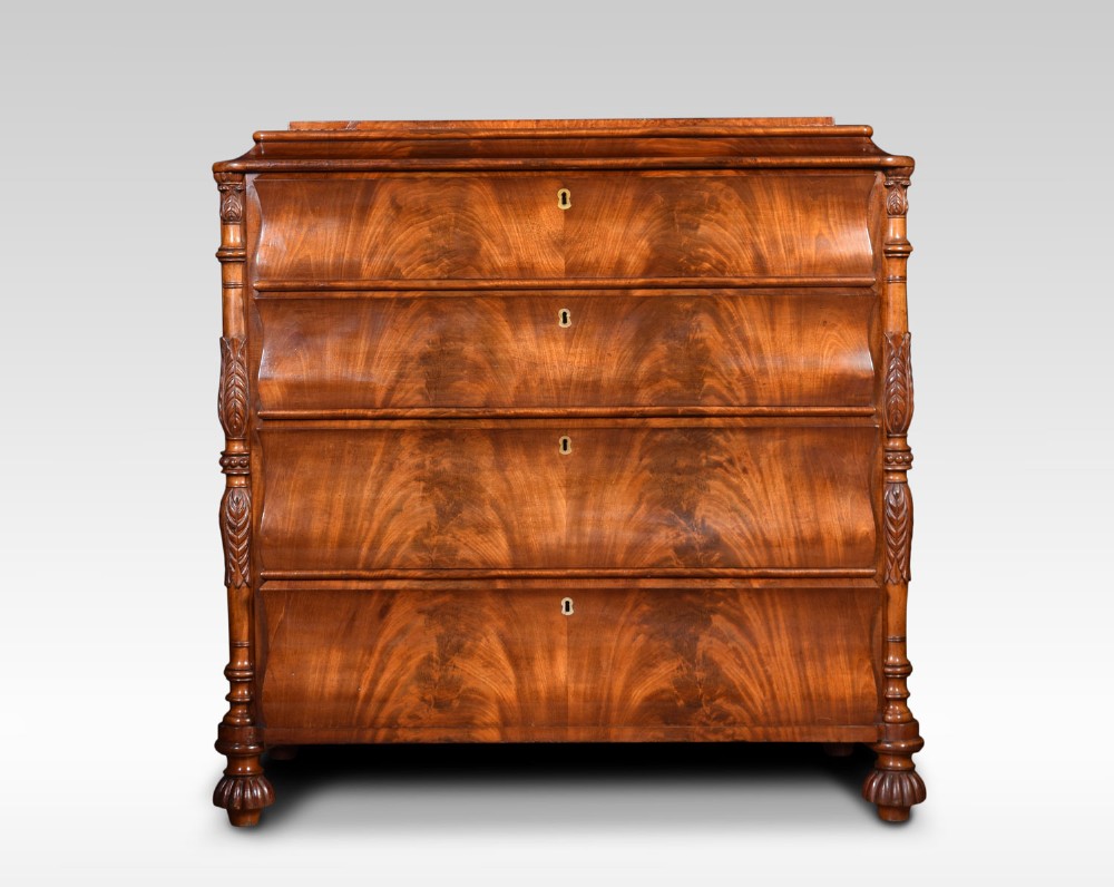 19th Century mahogany Biedermeier chest