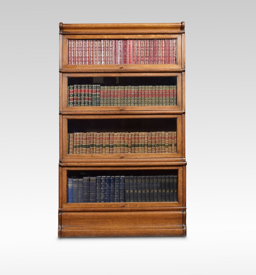Oak globe Wernicke four section bookcase