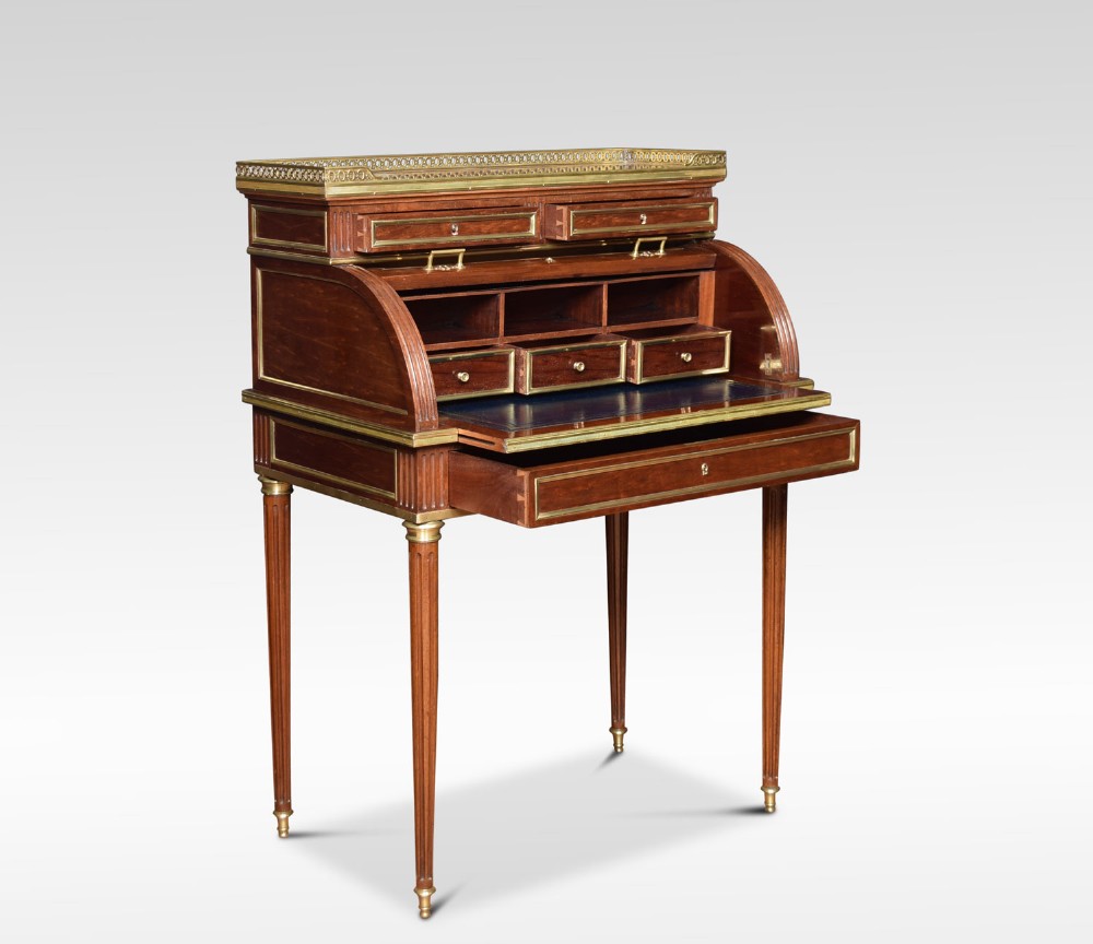 19th century French cylinder writing desk