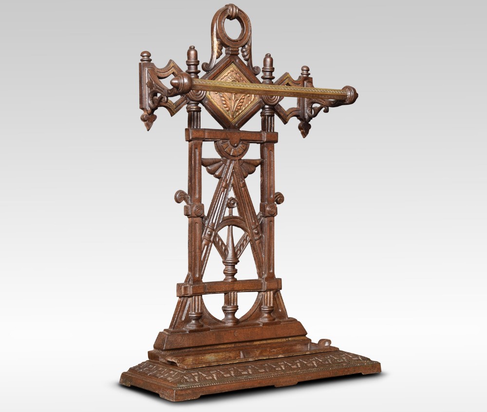 Aesthetic design cast iron umbrella stand