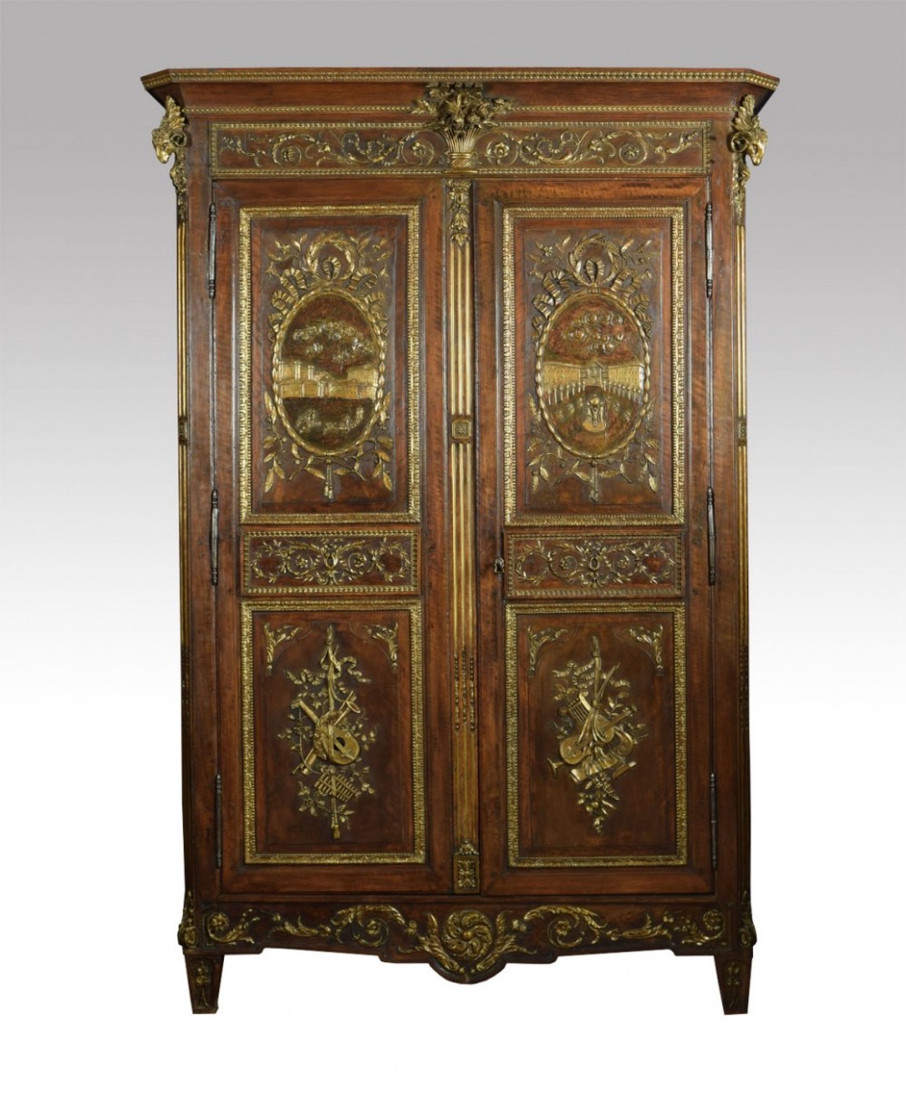 Louis XV French walnut armoire