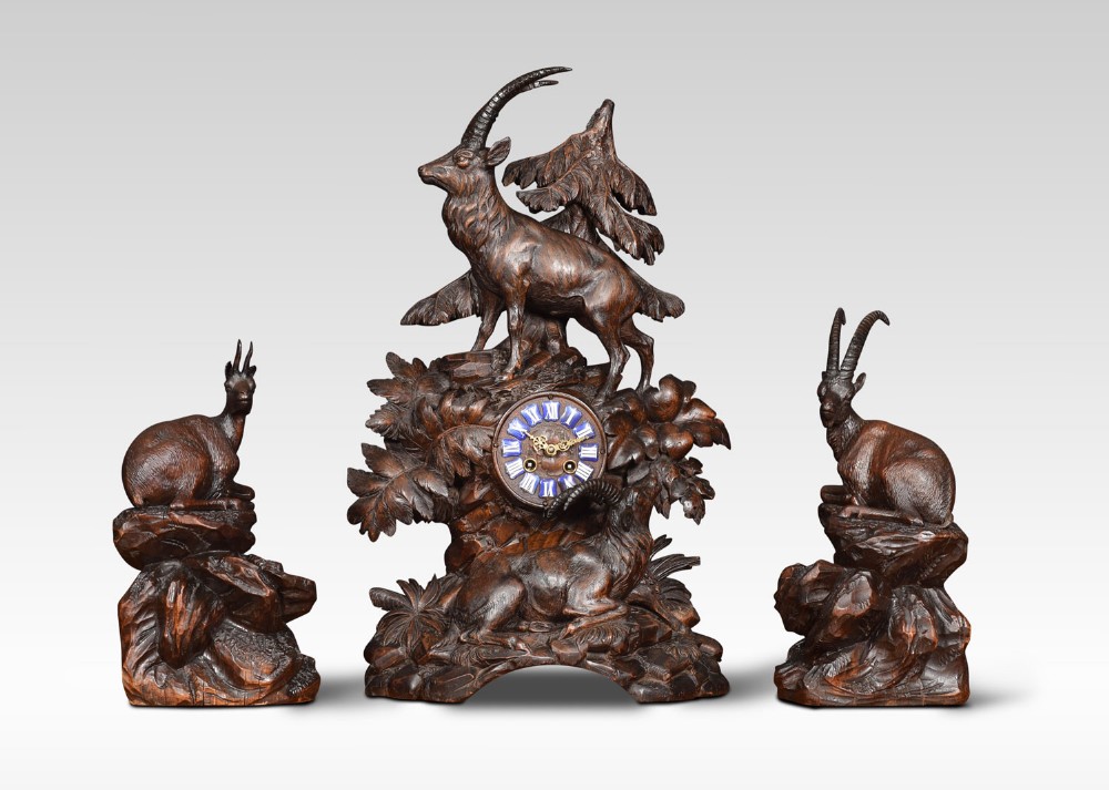 Black Forest clock set