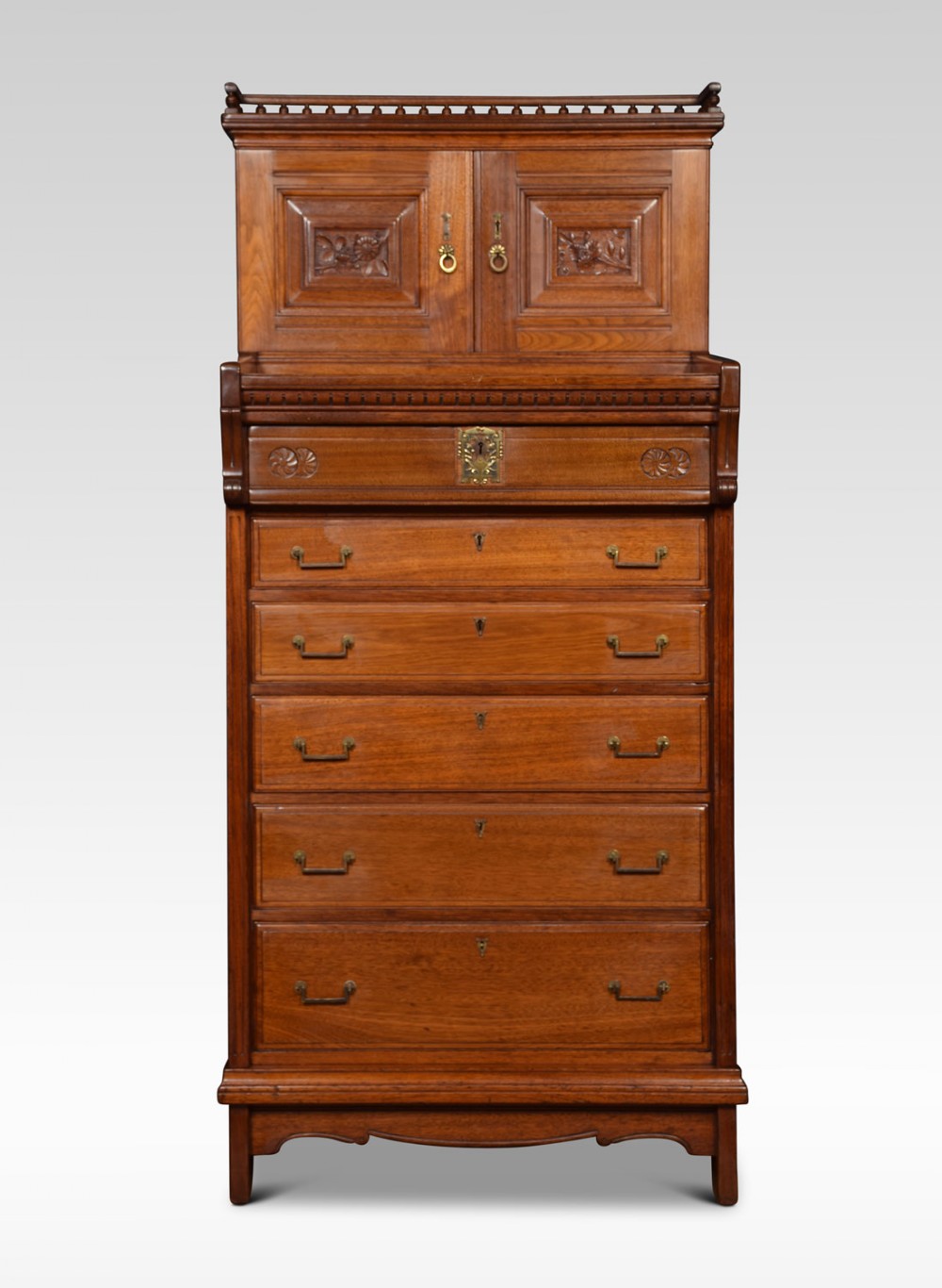 Walnut butlers cabinet