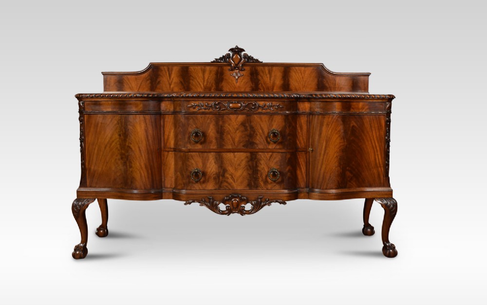 Chippendale revival mahogany sideboard