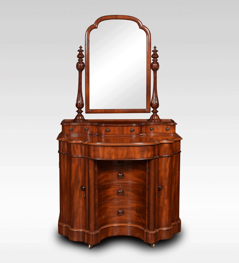 19th Century mahogany dressing table