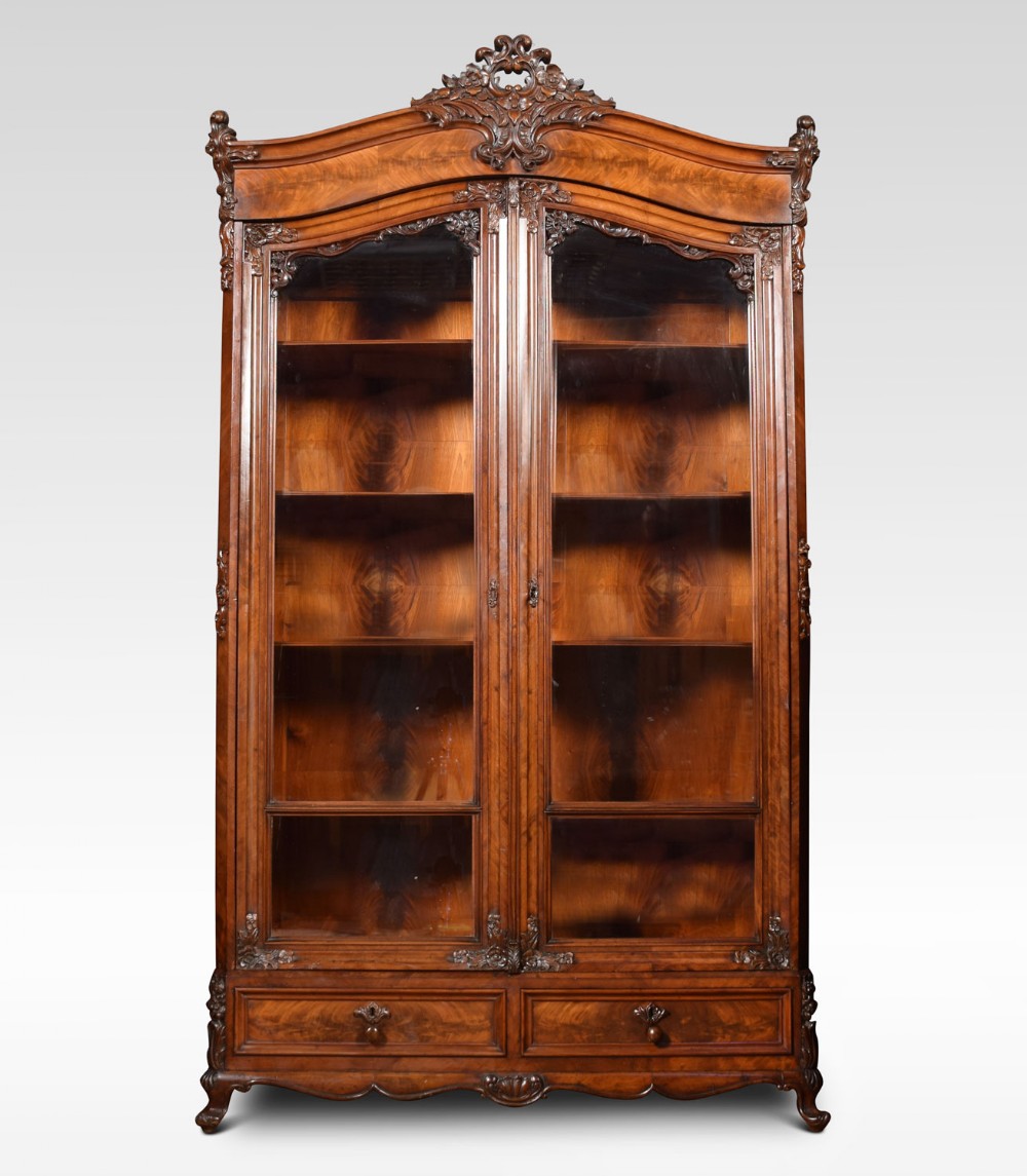 French mahogany bookcase