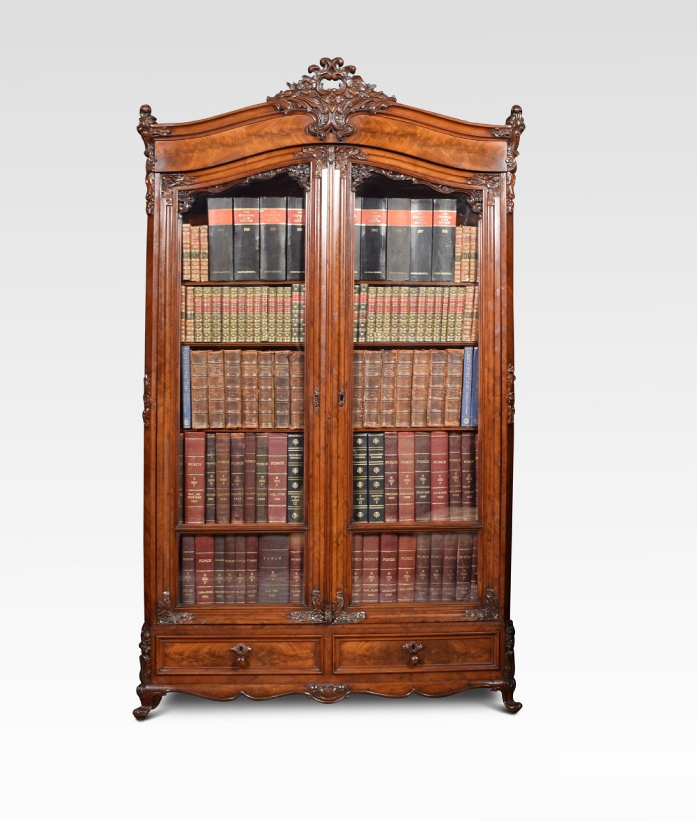 French mahogany bookcase View II