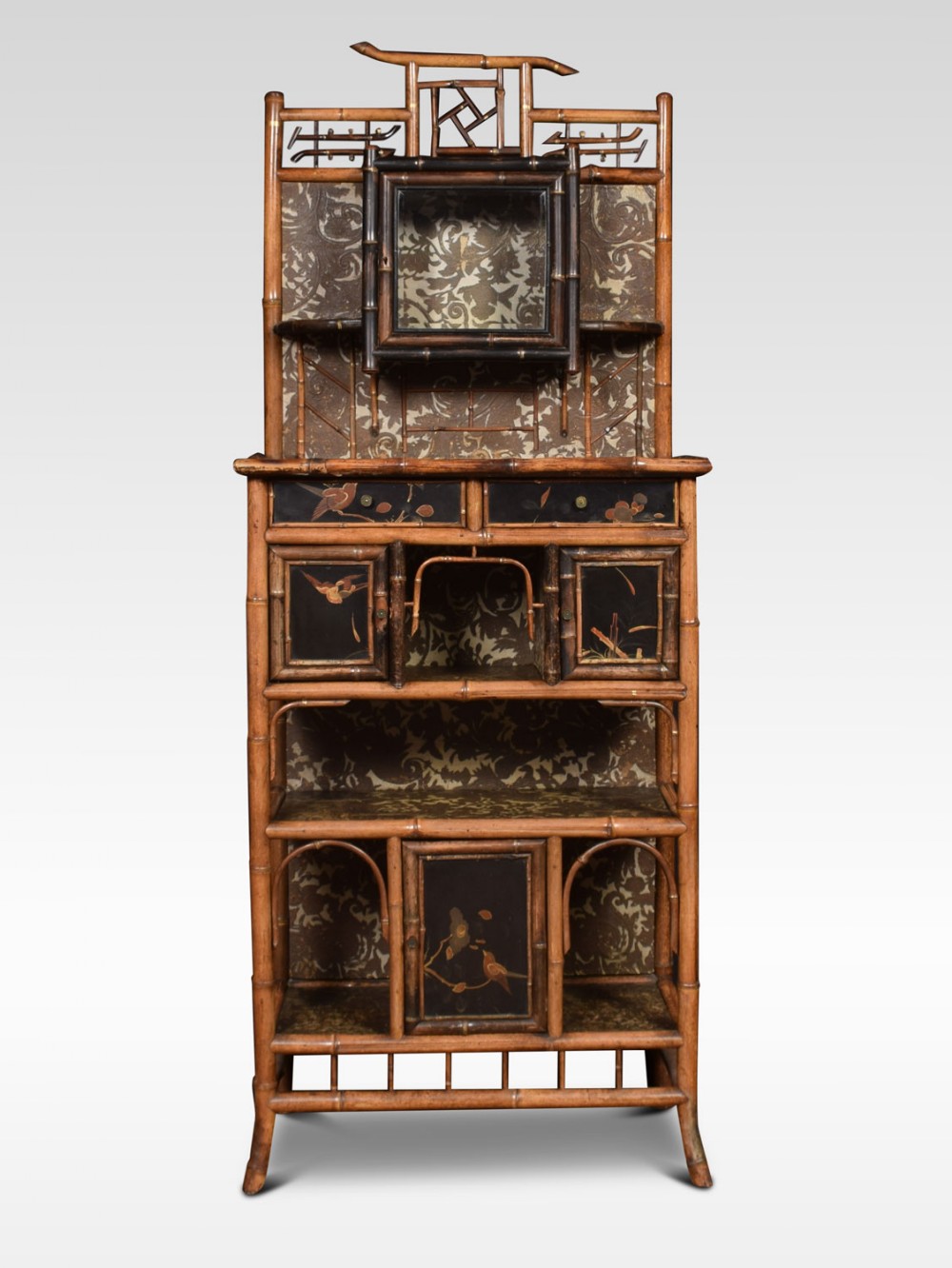 19th Century Aesthetic Bamboo Cabinet