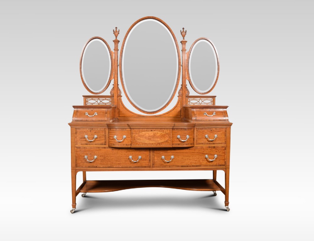 Edwardian satinwood dressing table
