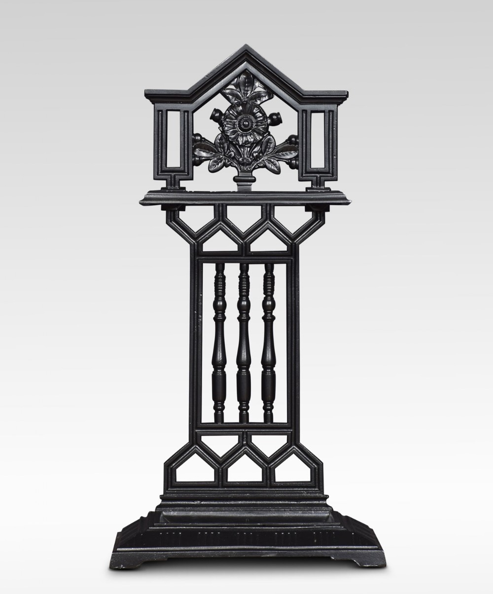 Architectural cast iron umbrella stand