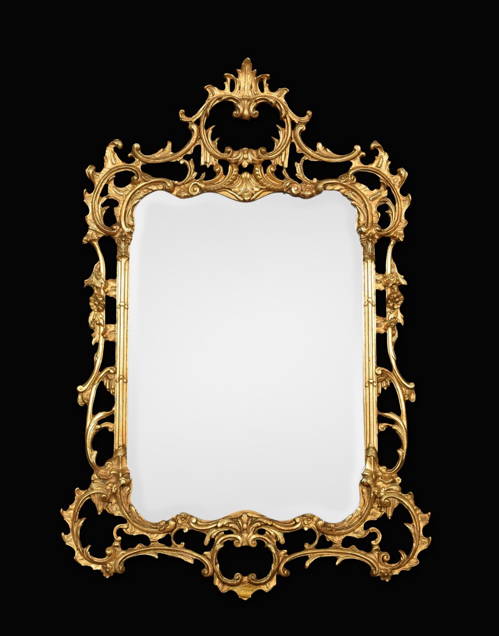 Rococo Revival giltwood mirror