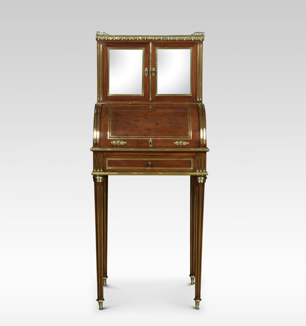 19th century French cylinder writing desk