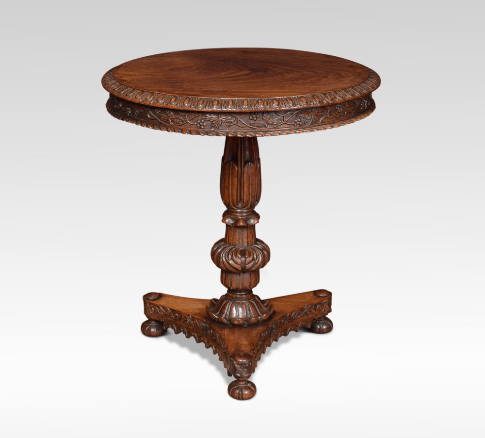 William IV rosewood pedestal table