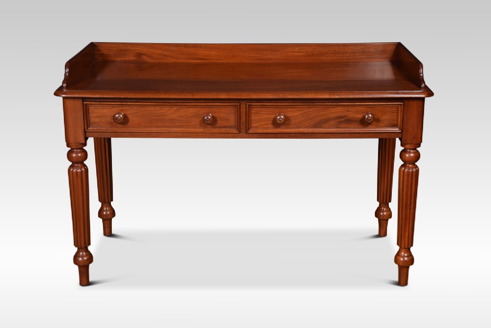 19th Century Mahogany two draw writing table