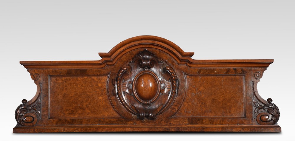 Pollard oak overdoor pediment