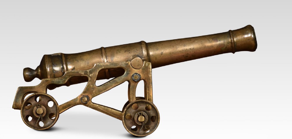 Early 19th century Cast Brass Desk Cannon