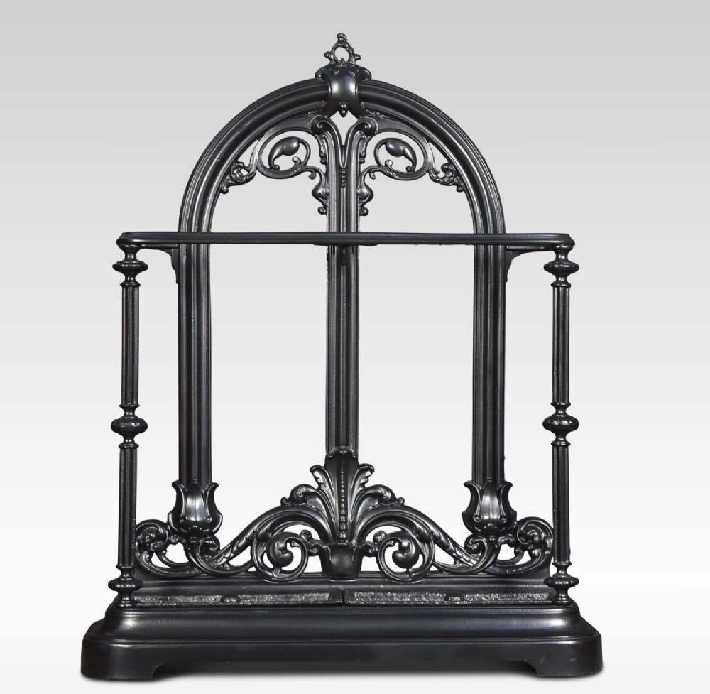 Coalbrookdale cast iron umbrella stand