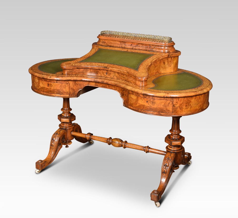 19th century walnut writing desk