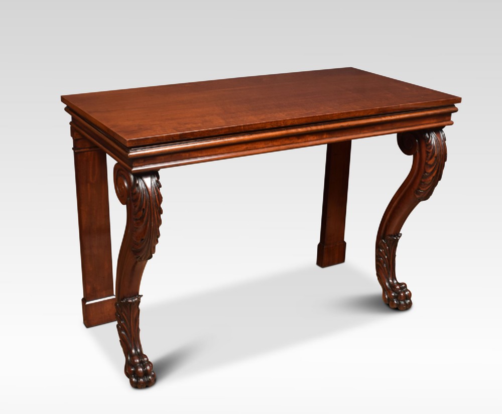 Regency mahogany console table