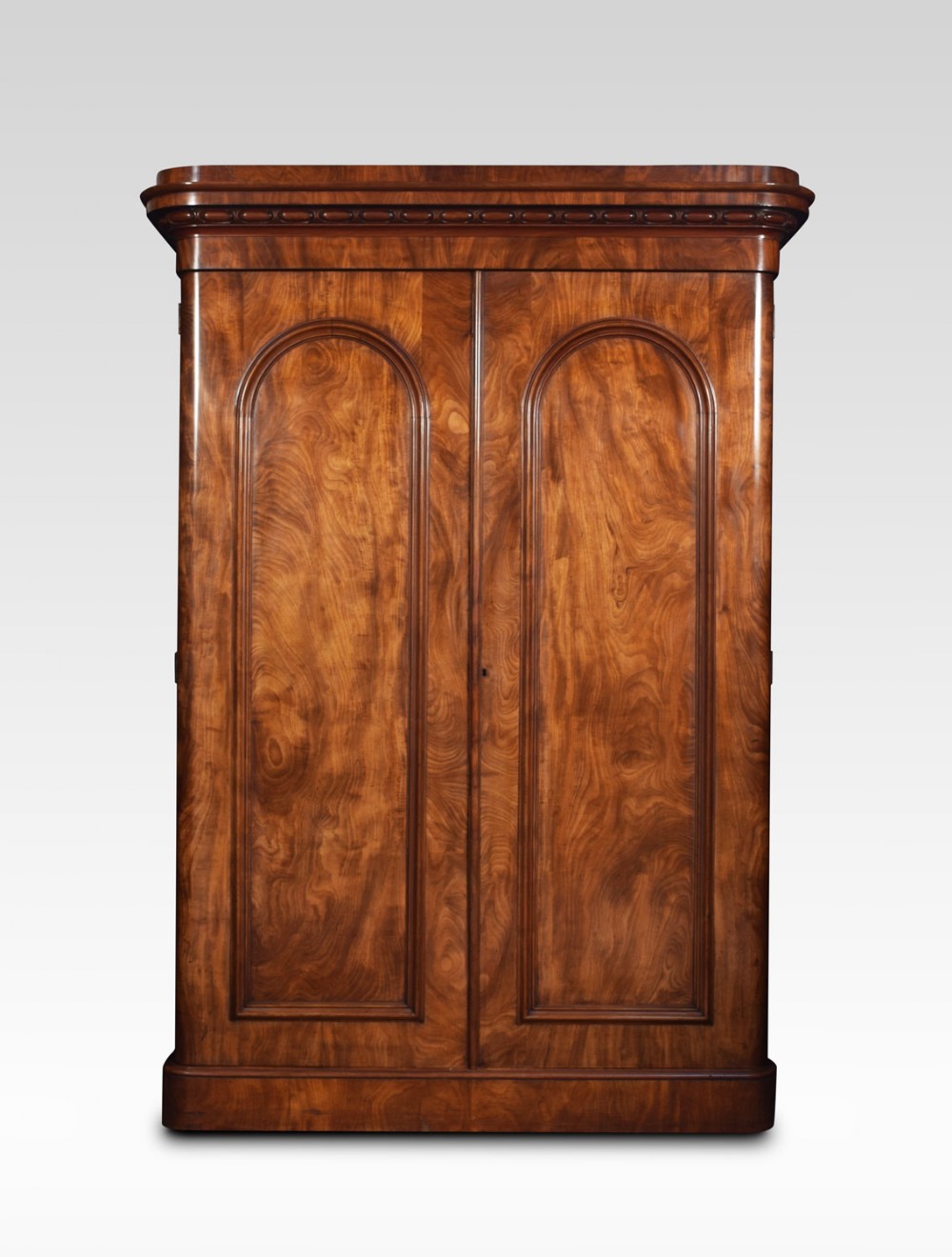 Mahogany two door wardrobe