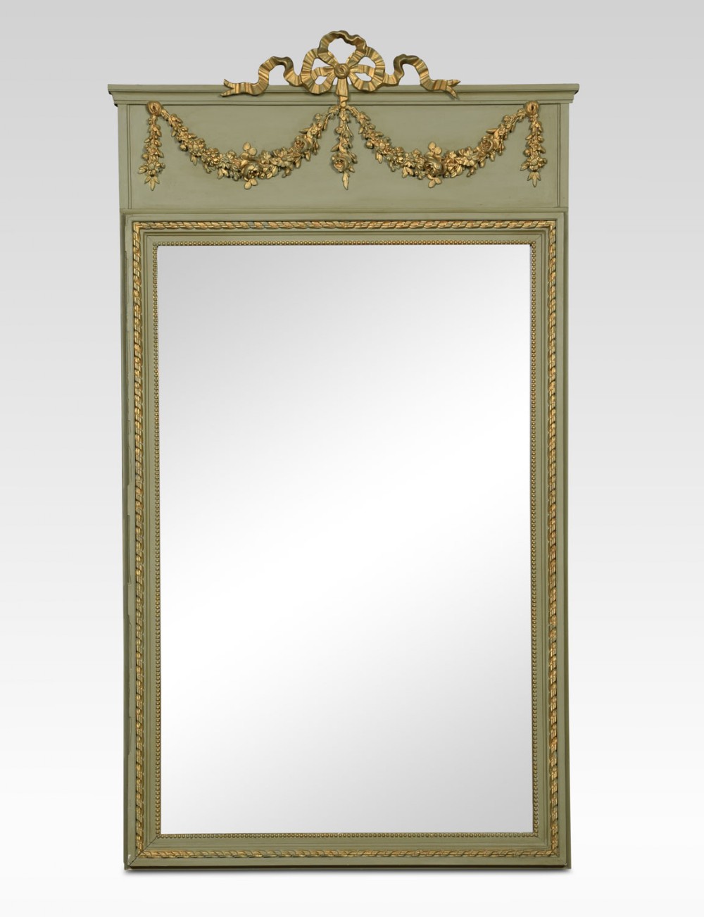 French painted pier mirror