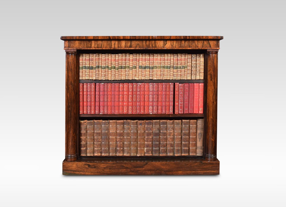 Rosewood open bookcase