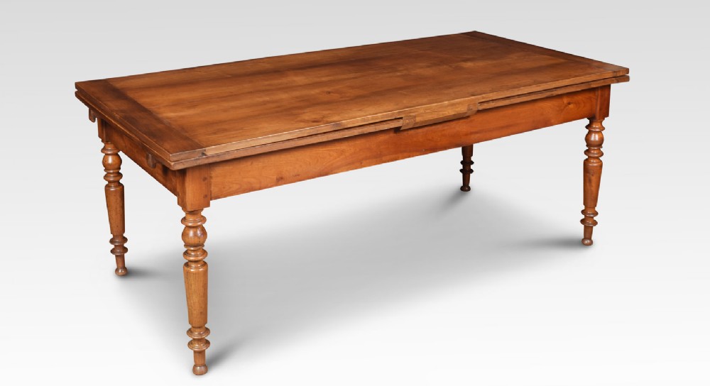 Very large fruitwood farmhouse table