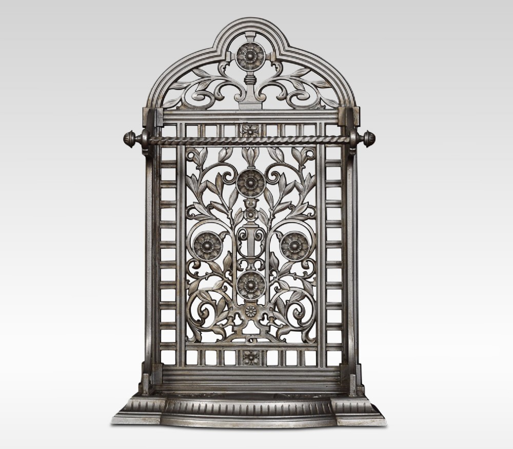 Victorian cast iron Coalbrookdale style umbrella stand