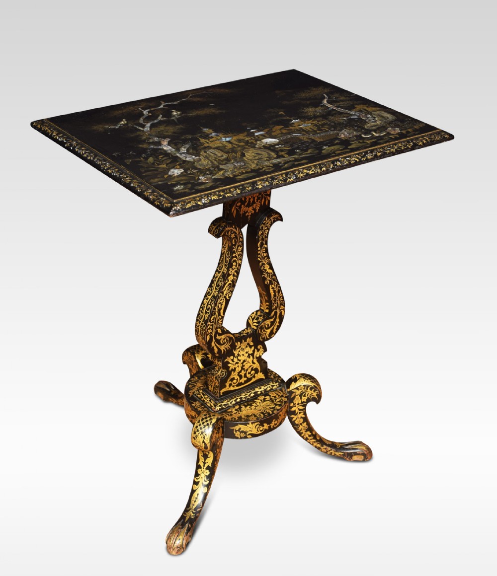 Chinoiserie decorated occasional table
