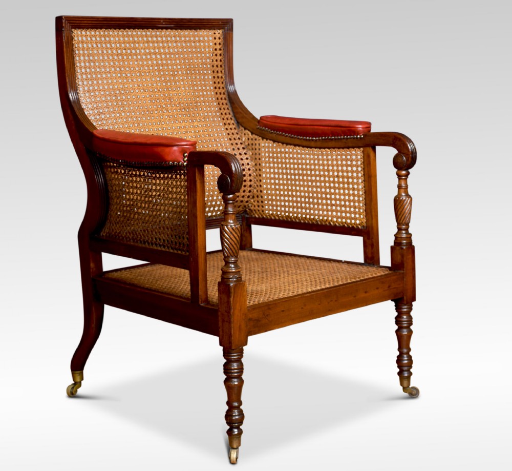 Regency Mahogany Bergere Armchair