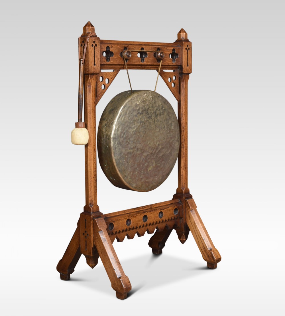 Gothic revival dinner gong