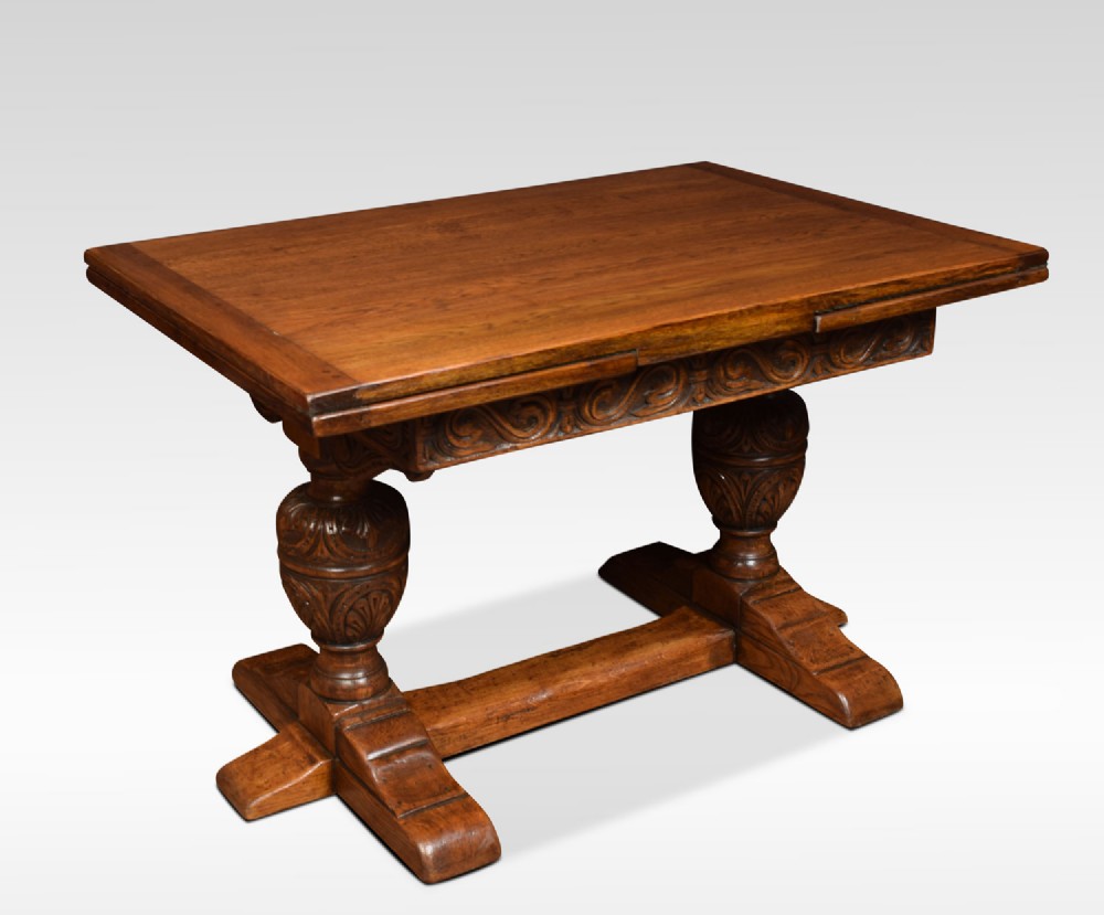 Oak draw leaf refectory table