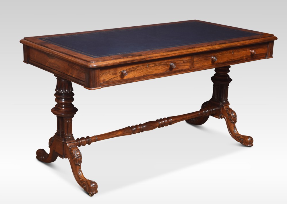 Rosewood writing desk in the manner of Gillows
