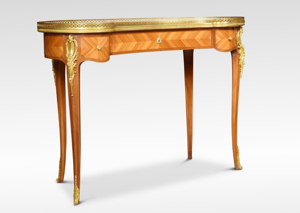 Kingwood kidney shaped writing table View III