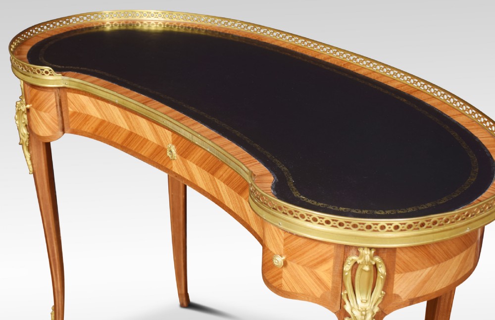 Kingwood kidney shaped writing table View VIII