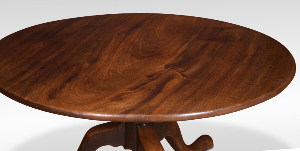 George III mahogany tripod coffee table View III