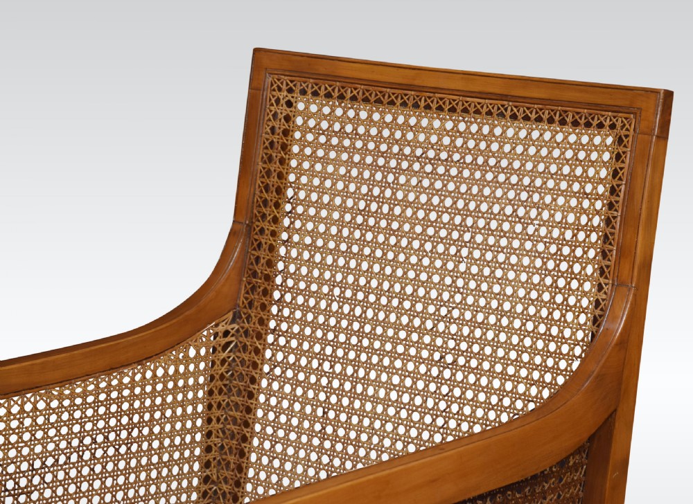 Satinwood bergere armchair View IV