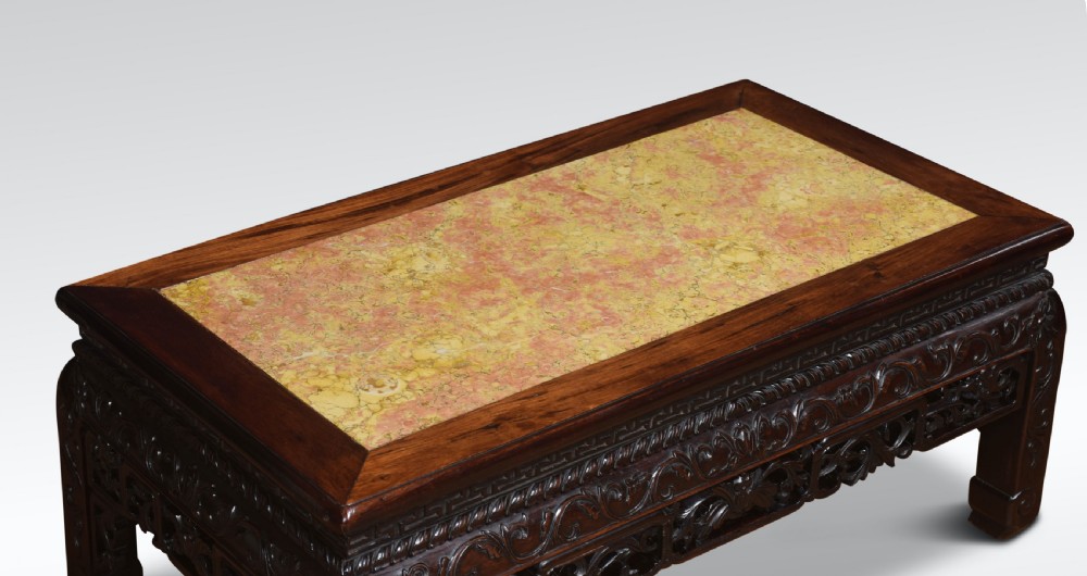 Chinese hardwood coffee table View II