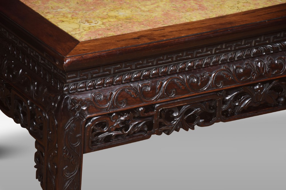 Chinese hardwood coffee table View IV