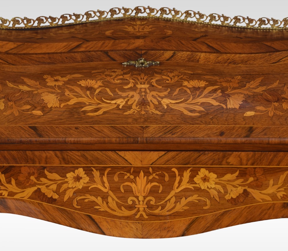 Rosewood inlaid bureau de dame View VI