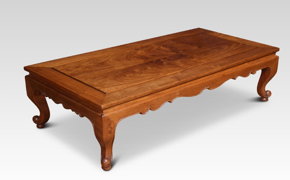 Chinese hardwood low coffee table