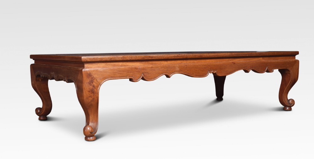Chinese hardwood low coffee table View II