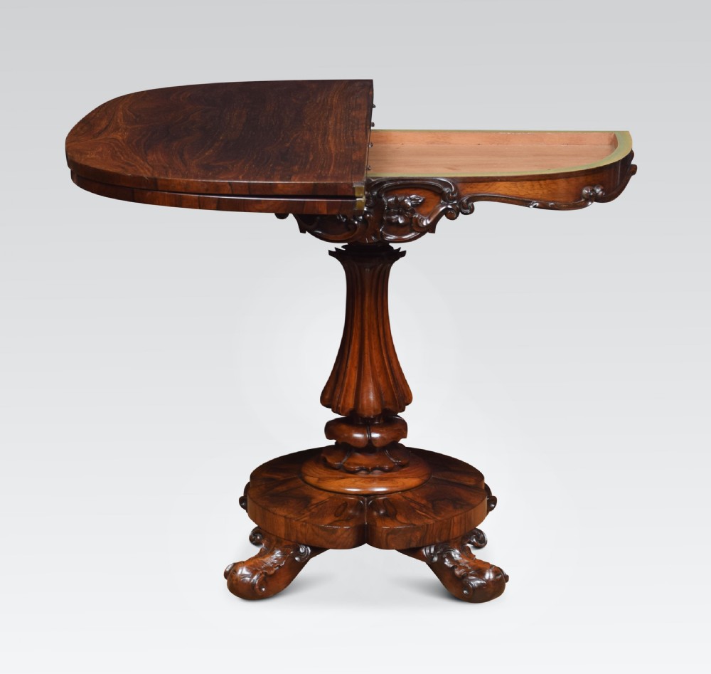 19th century rosewood tea table View II