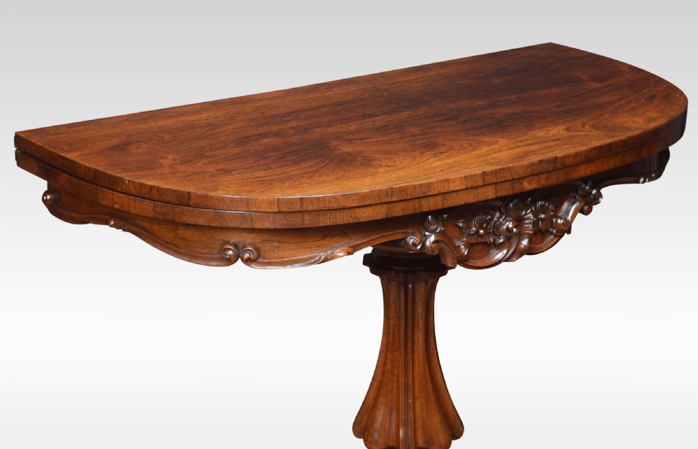 19th century rosewood tea table View X