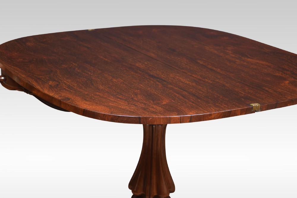 19th century rosewood tea table View XI