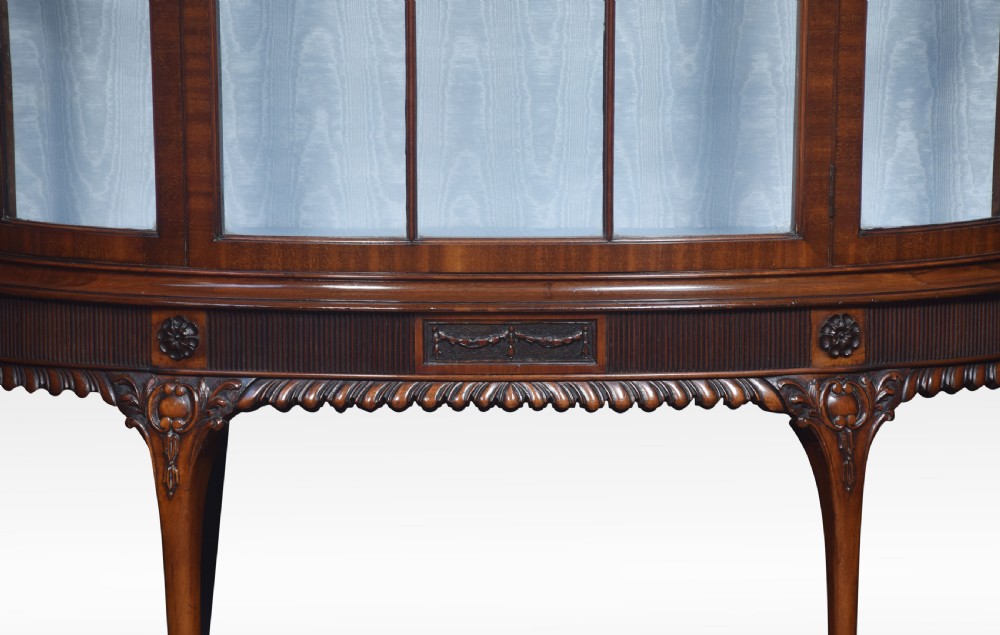 Chippendale revival mahogany display cabinet View VII